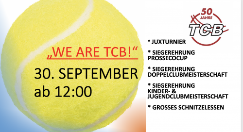WE ARE TCB - Abschlusstag - 30. September 